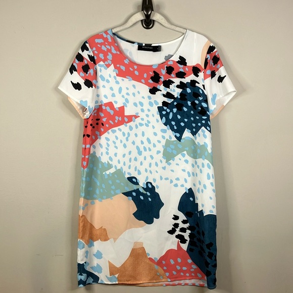 Minkpink Coral Sea printed shift dress - Picture 2 of 7